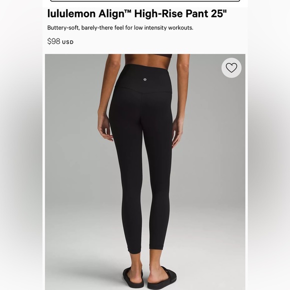 Lululemon High Rise Align Leggings sz 6 - Picture 2 of 7